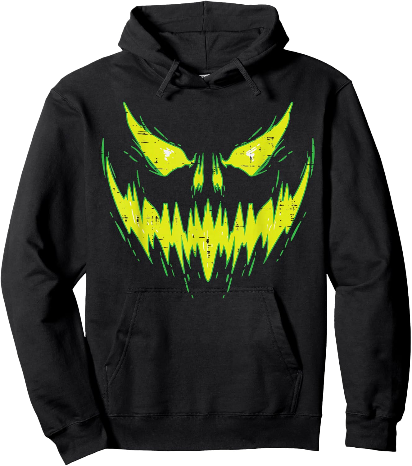 Scary Pumpkin Jack O Lantern Face Halloween Men Boys Kids Hoodie - Hoodie | Black