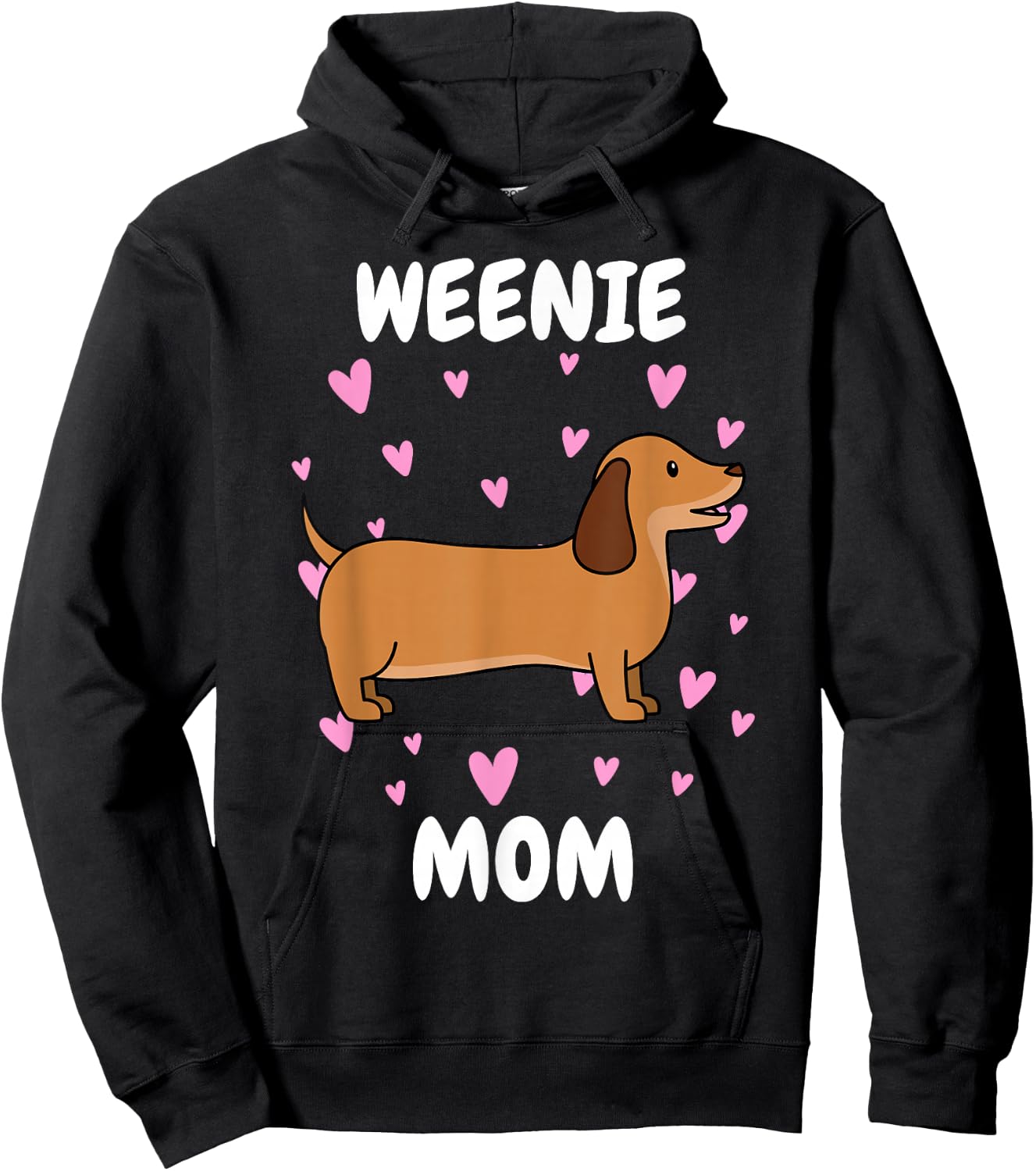 Weenie Mom Mummy Mama Mum Mommy Mother's Day Mother Hoodie - Hoodie | Black
