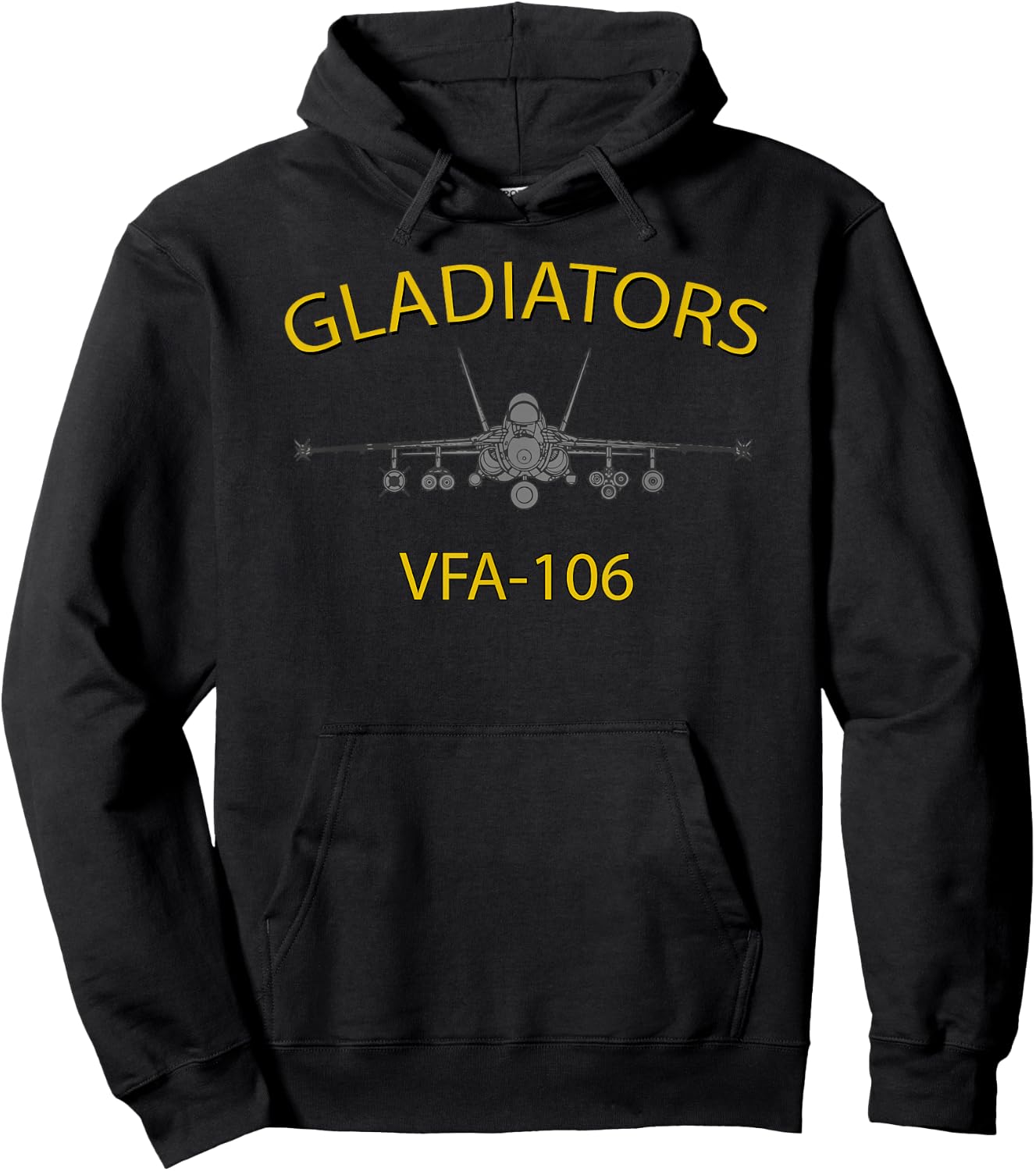 VFA-106 Gladiators Season F-18 Super Hornet Hoodie - Hoodie | Black