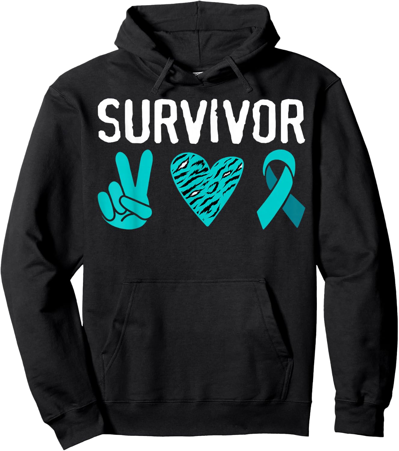 Survivor, Sexual Assault Awareness Hoodie - Hoodie | Black