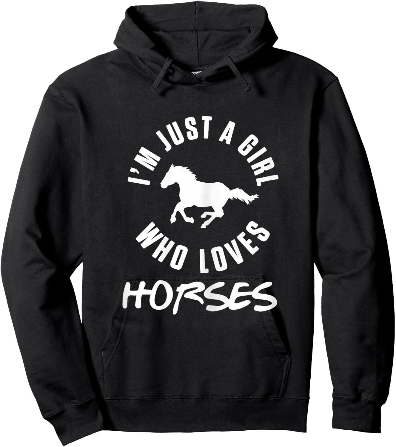 Horse Girl Dressage Riding Horses Equestrian Sports Pony Hoodie - Hoodie | Black