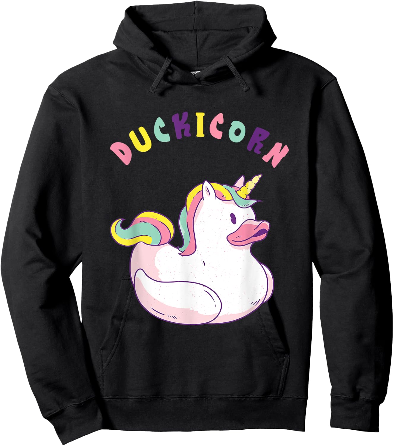 Rubber Duck Unicorn Cute Duckie Funny Rubber Duck Lover Hoodie - Hoodie | Black