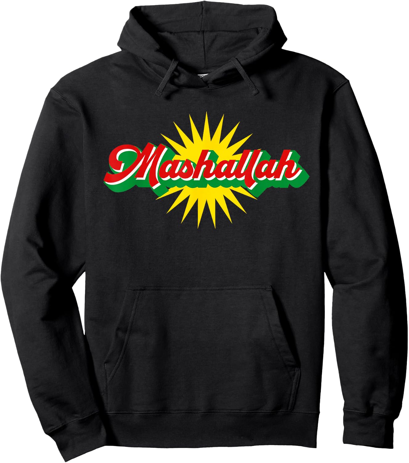 Mashallah Kurdistan Style Kurdi Flag Mashallah Hoodie - Hoodie | Black