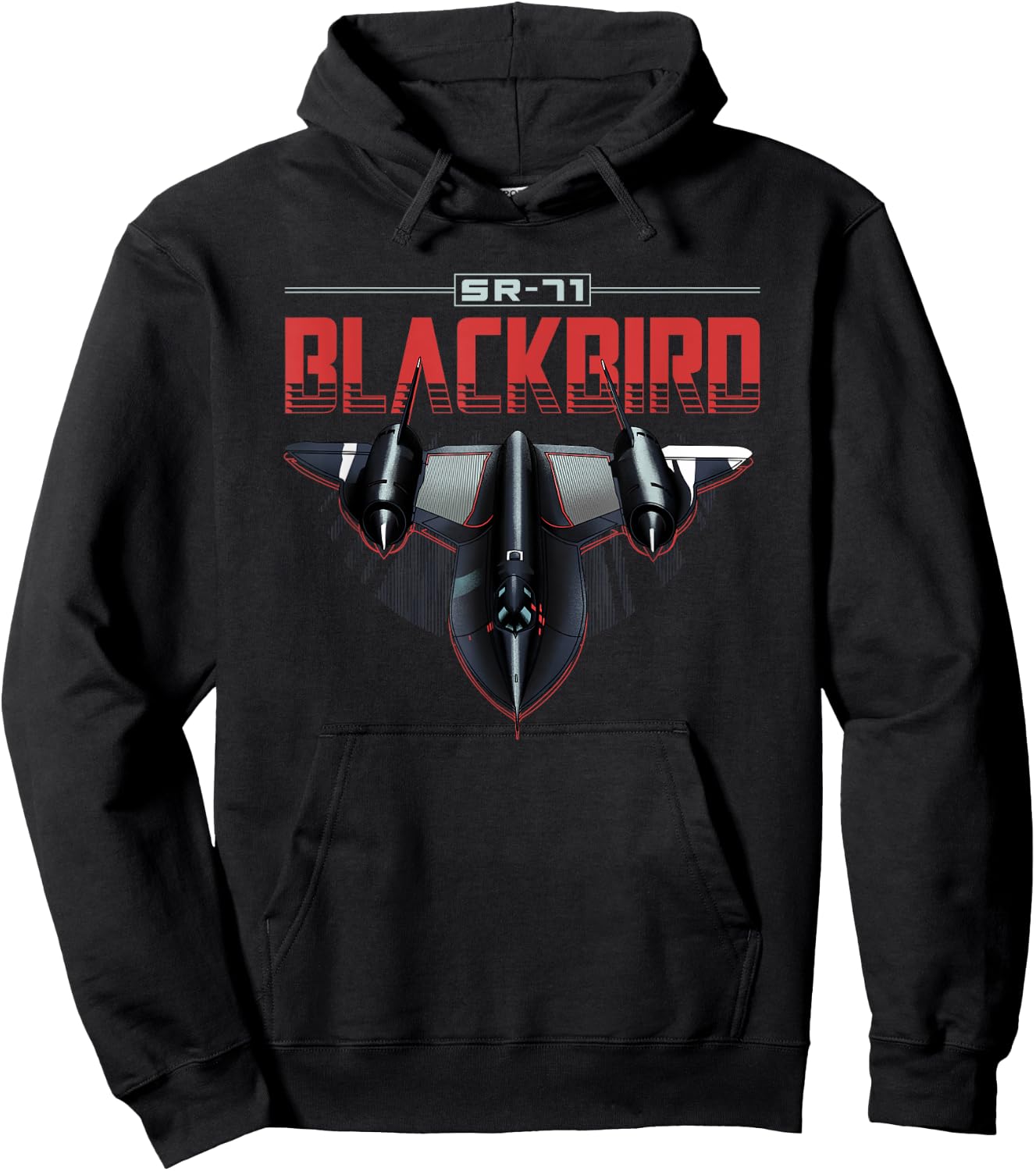 USA Military Warbird Airplane Blackbird Spy Plane Hoodie - Hoodie | Black