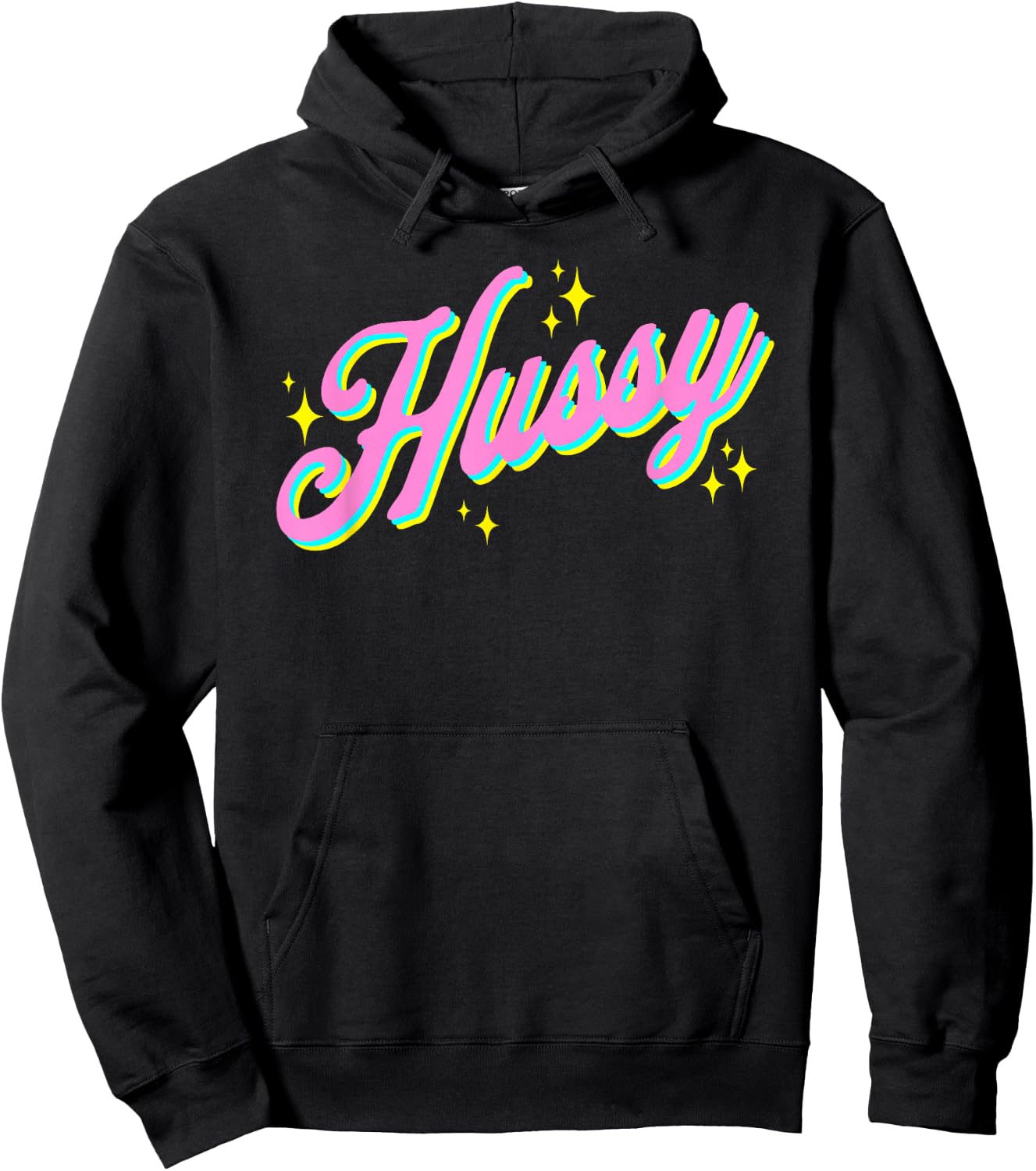Hussy No Kink or Sex Shaming BDSM Funny Retro Women's Hoodie - Hoodie | Black