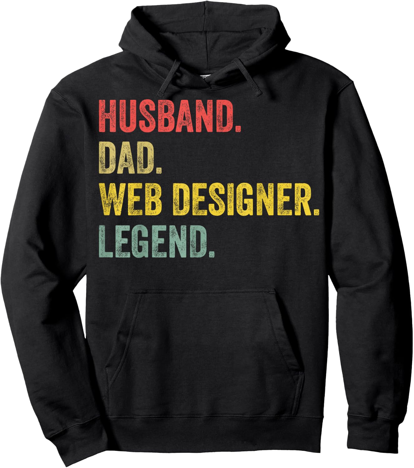 Husband Dad Web Designer Legend Web Developer Web Designer Hoodie - Hoodie | Black