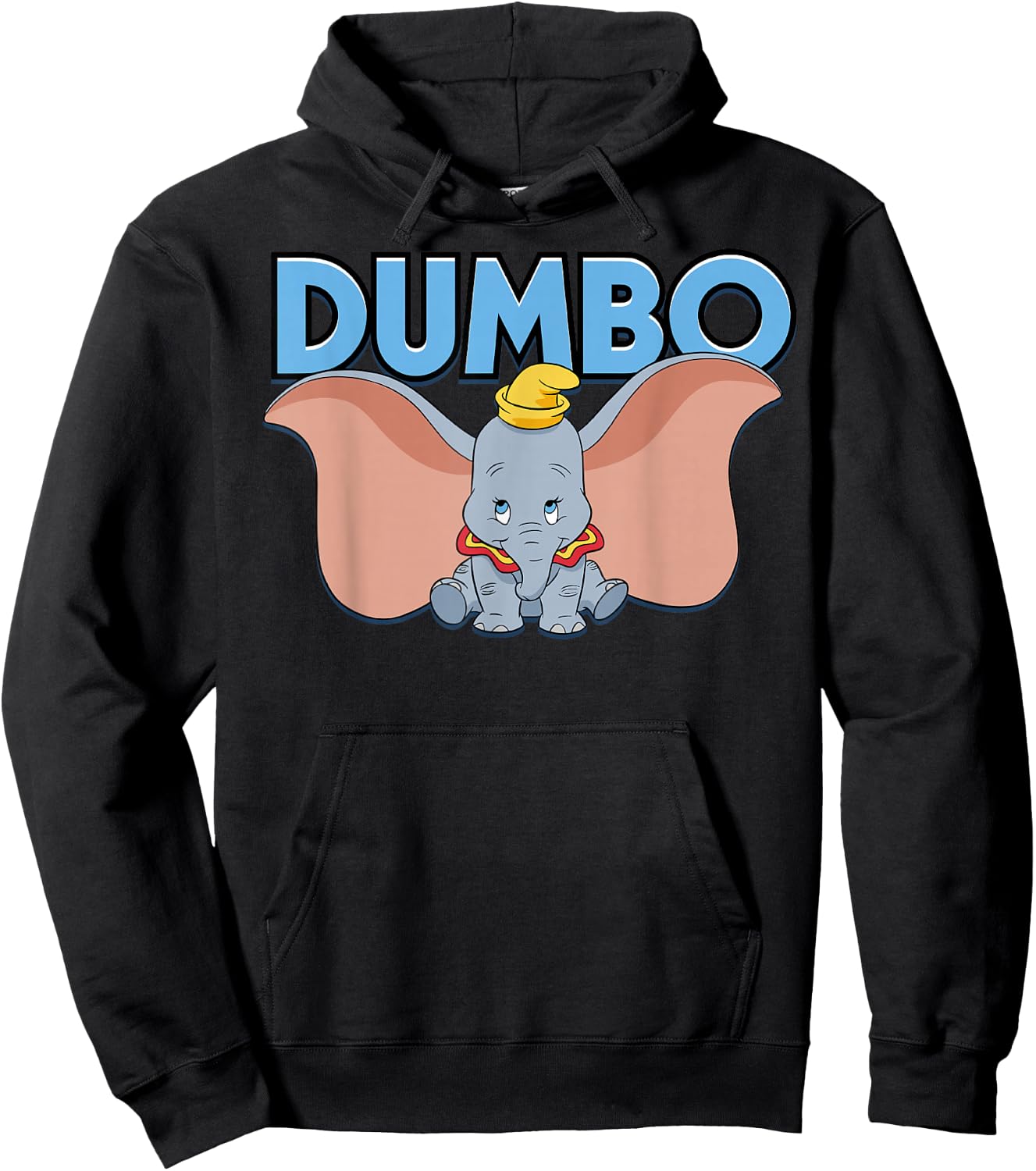 Disney Dumbo Blue Logo Portrait Hoodie - Hoodie | Black