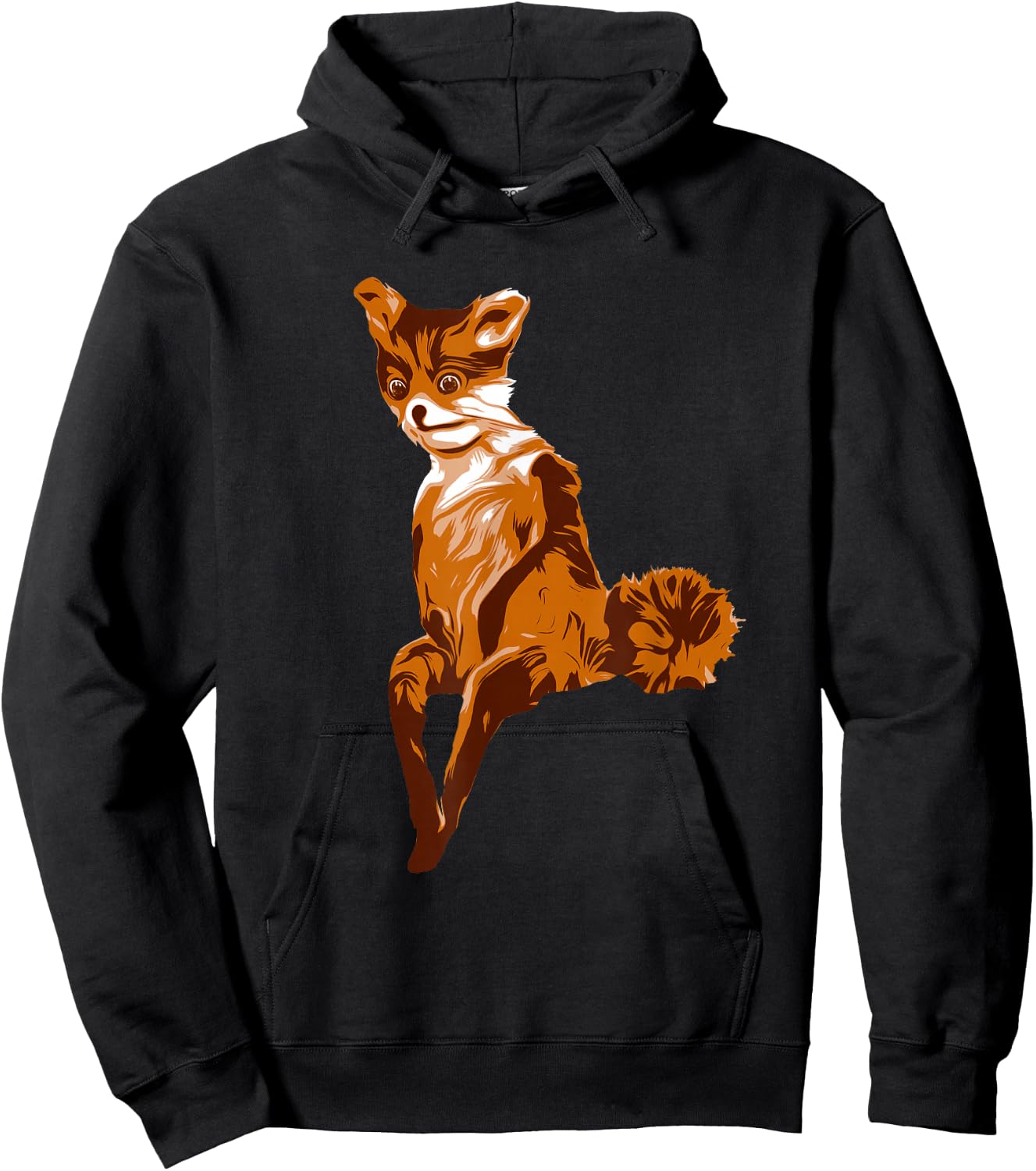 Stoned Fox - Funny Meme Hoodie - Hoodie | Black