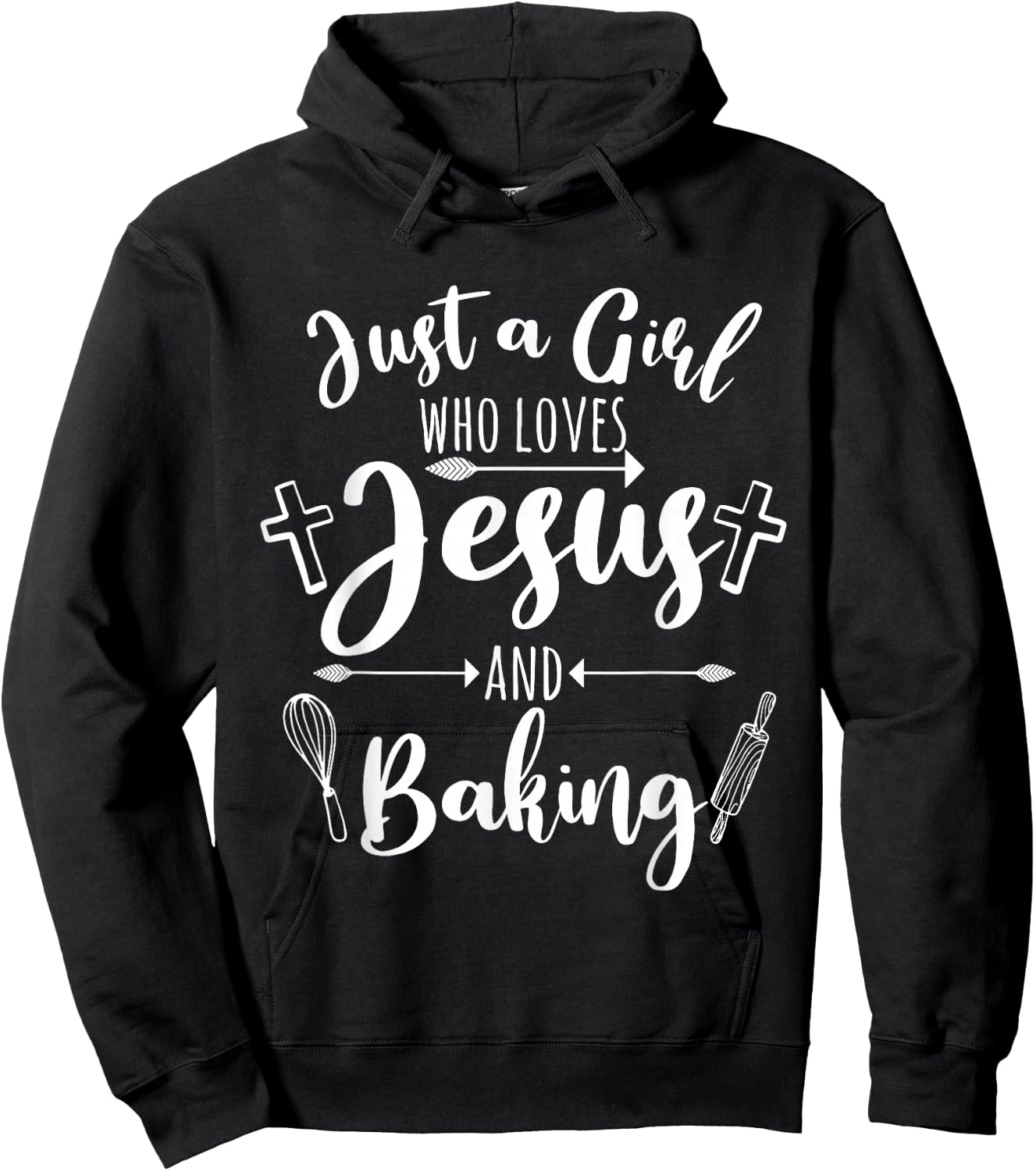 Funny Baking Baker Gift Cool Jesus Christian Bake Hoodie - Hoodie | Black