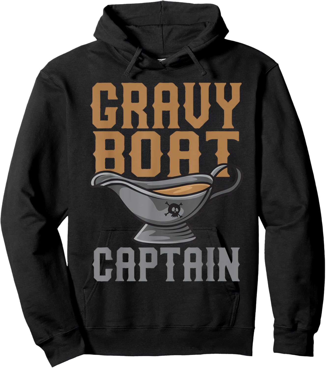 Gravy Boat Captain | Cute Funny Thanksgiving Gift Hoodie - Hoodie | Black