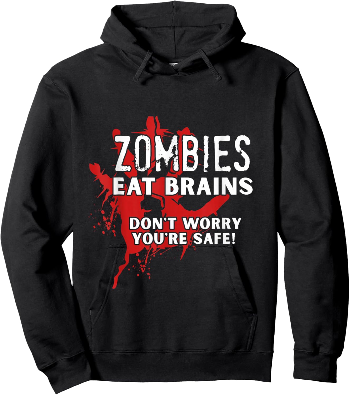 Zombies Eat Brains Hoodie - Hoodie | Black