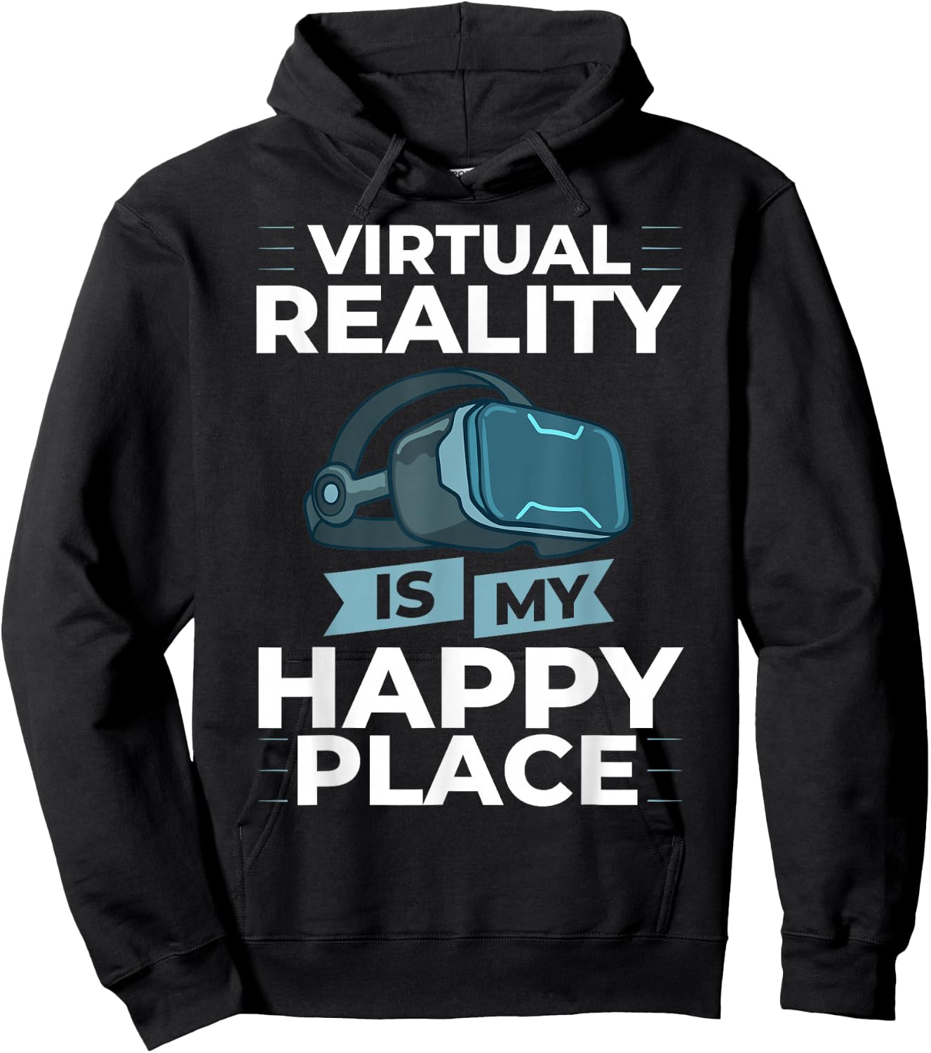 Virtual Reality Funny Video Games Modern Technology Hoodie - Hoodie | Black