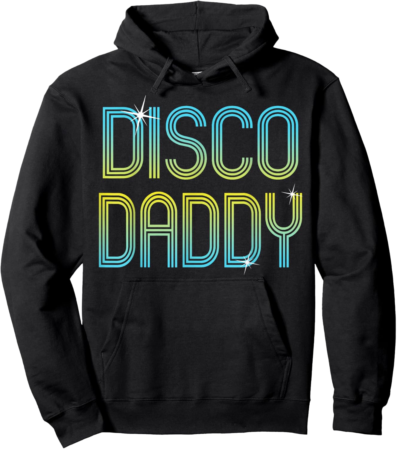 Vintage Retro Disco Daddy 70s 80s Family Party Dance Theme Hoodie - Hoodie | Black