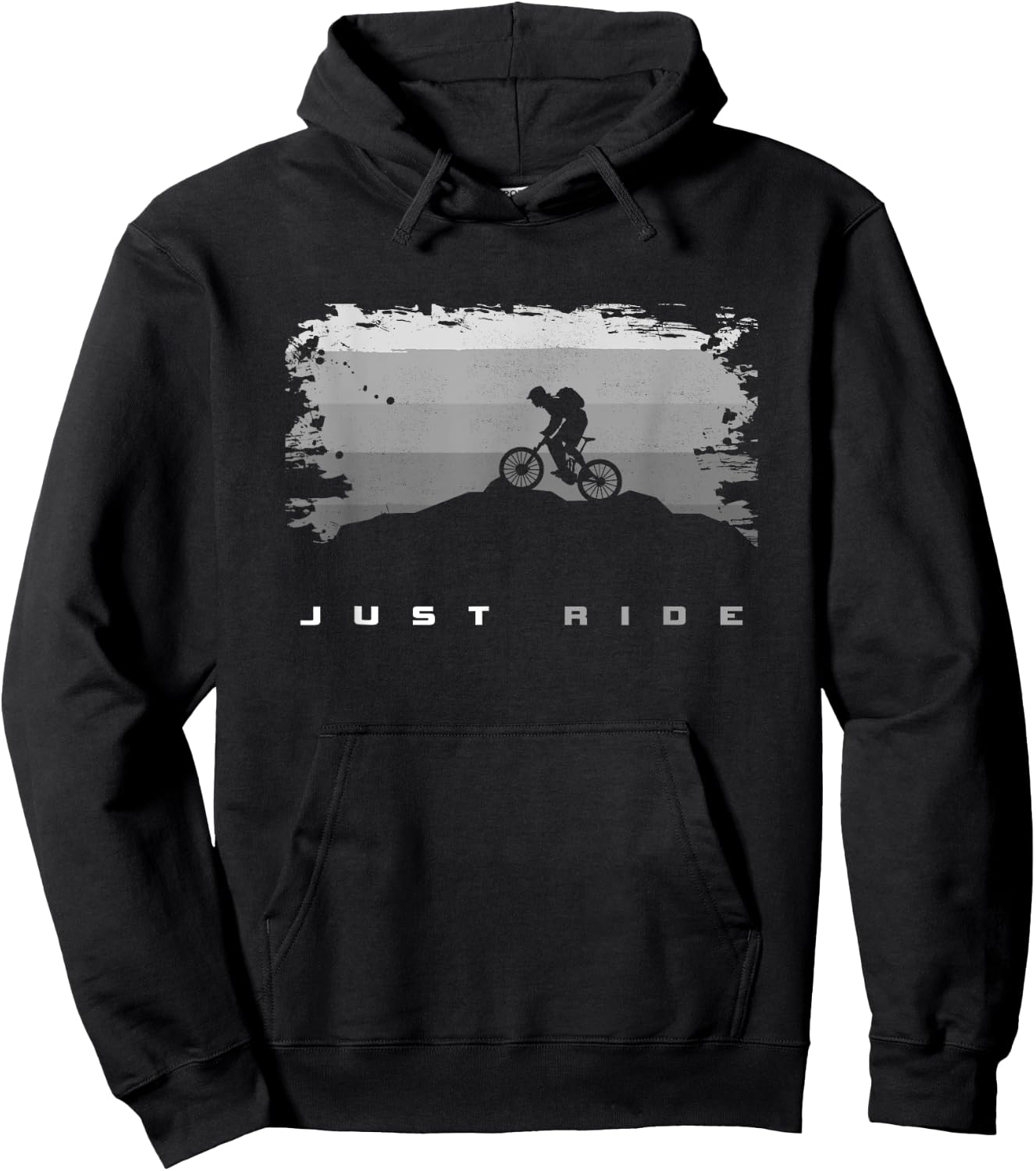 MTB Mountain Bike Apparel - MTB Mountain Bike Hoodie - Hoodie | Black