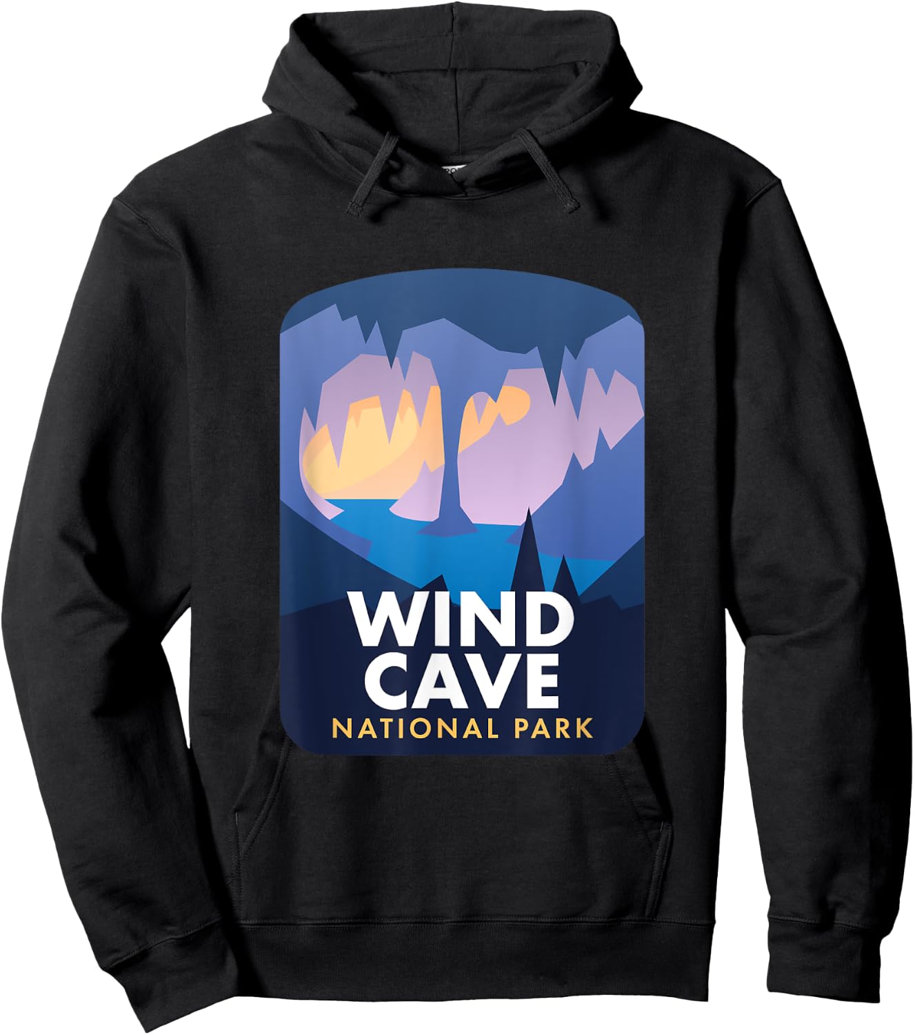 Wind Cave National Park Hoodie - Hoodie | Black