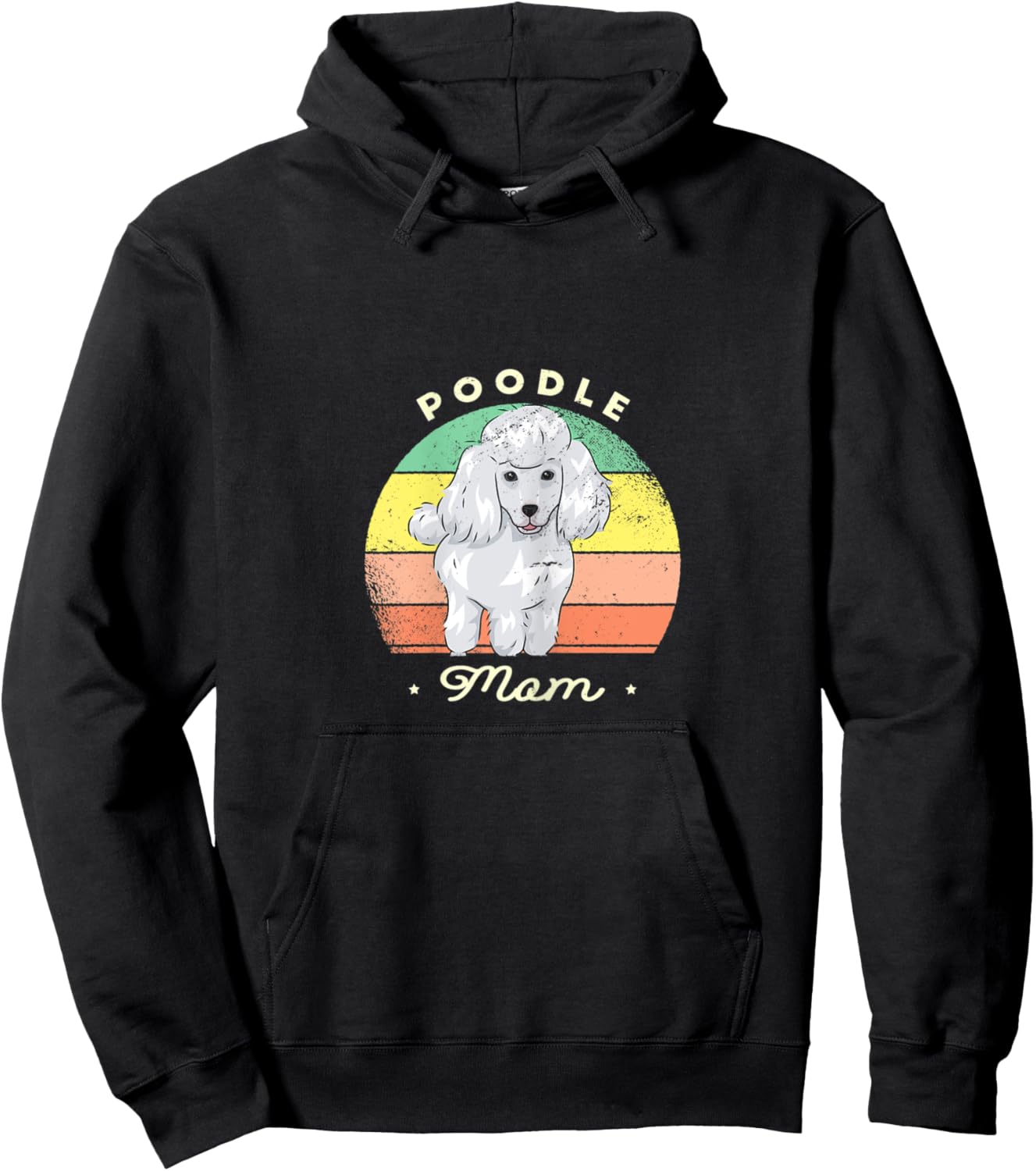 Poodle Mom - Cute Dog Lover Women Hoodie - Hoodie | Black