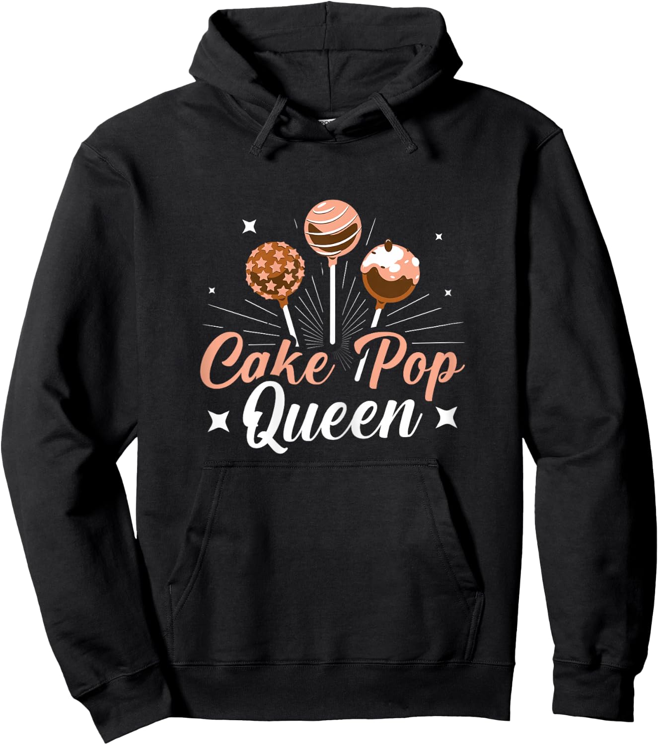 Cake Pop Queen Cake Pop Baking Hoodie - Hoodie | Black