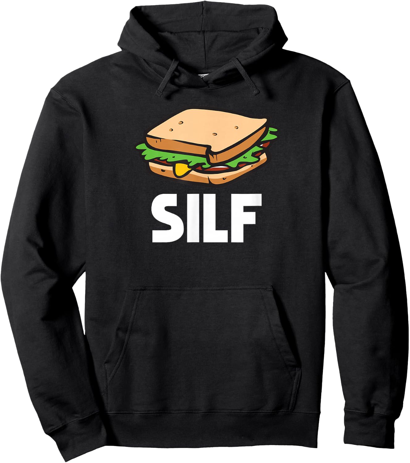 Funny Sandwich SILF and deli sub Shirt | gift Hoodie - Hoodie | Black