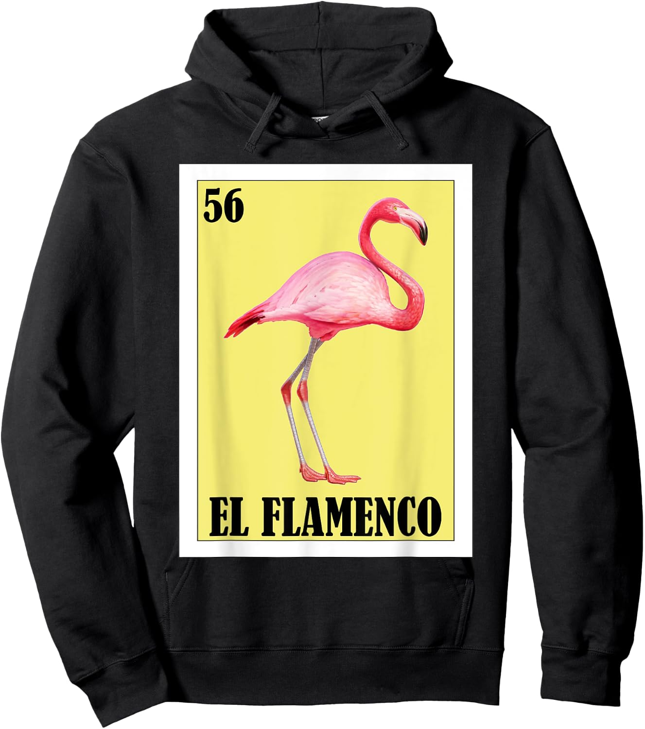 Funny Mexican Flamingo Design - El Flamenco Hoodie - Hoodie | Black