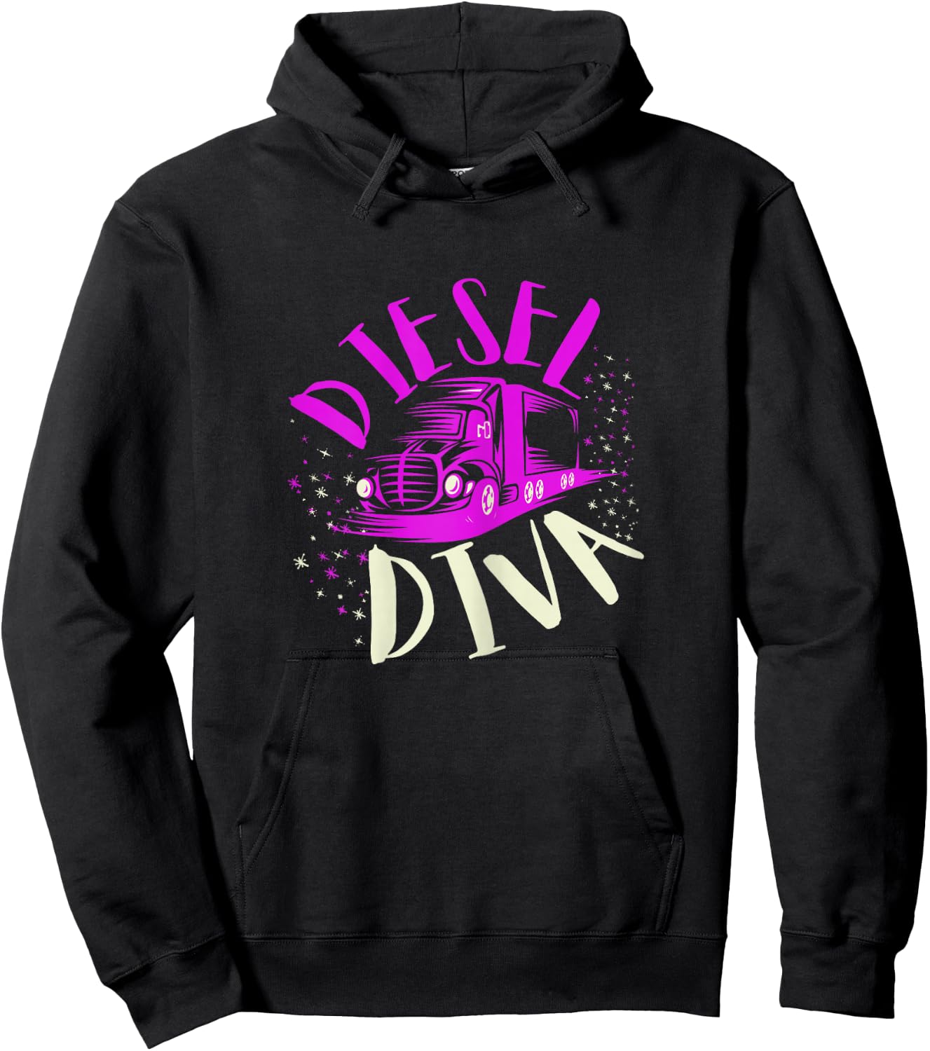 Female Truck Driver Gifts For Girls And Truck Diva Women Hoodie - Hoodie | Black