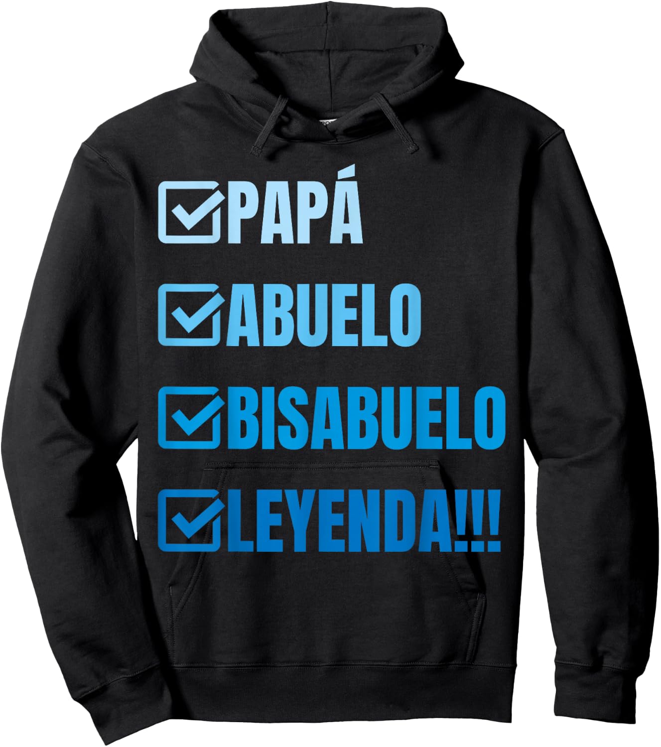 Bisabuelo Regalo Divertido y Anuncio, Bisabuelo Leyenda Hoodie - Hoodie | Black
