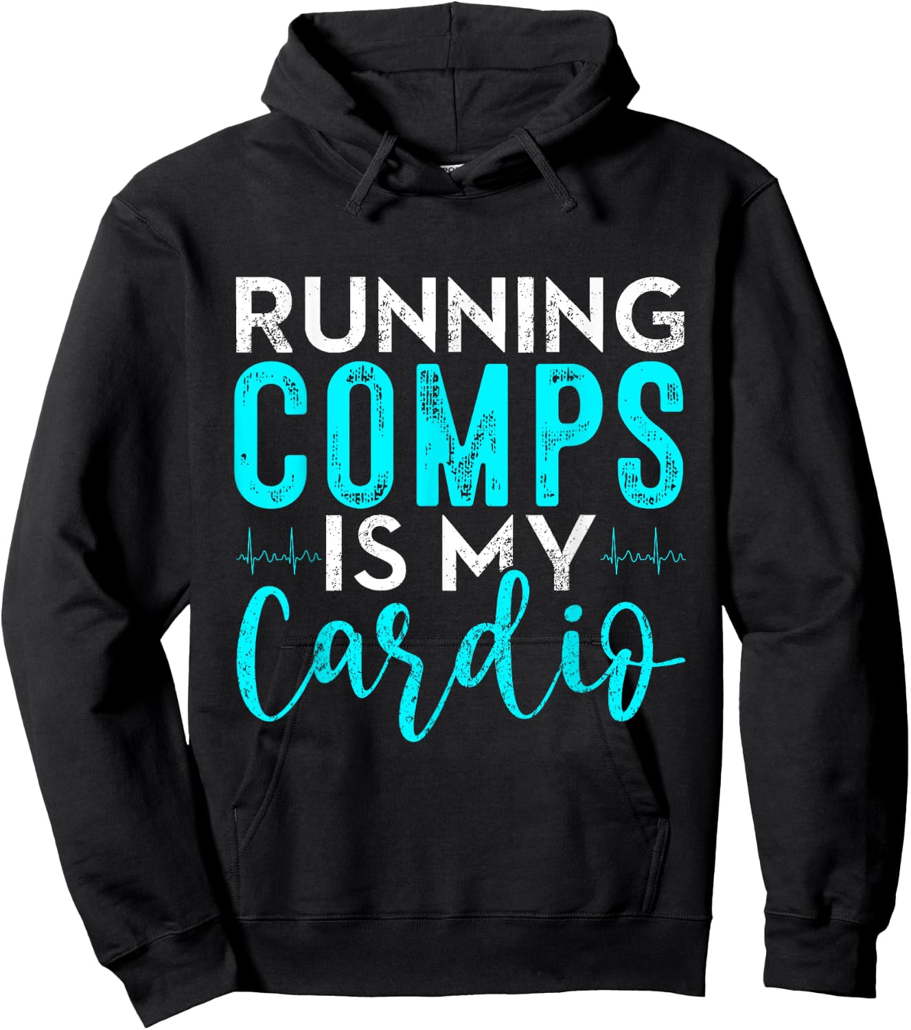 Running Comps is my Cardio Shirt Real Estate Funny Realtor Hoodie - Hoodie | Black