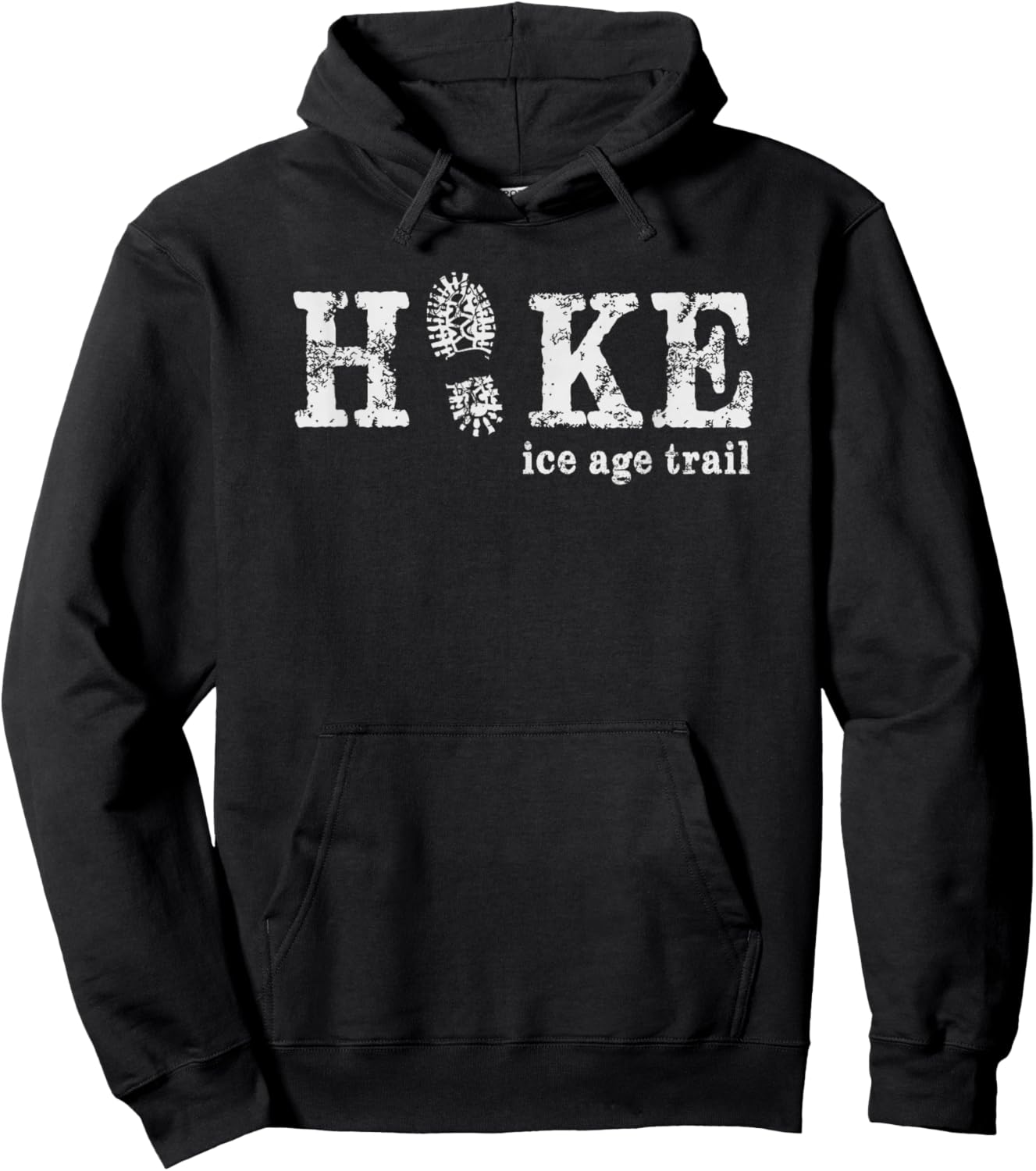 Hike the Ice Age National Scenic Trail Wisconsin Hoodie - Hoodie | Black