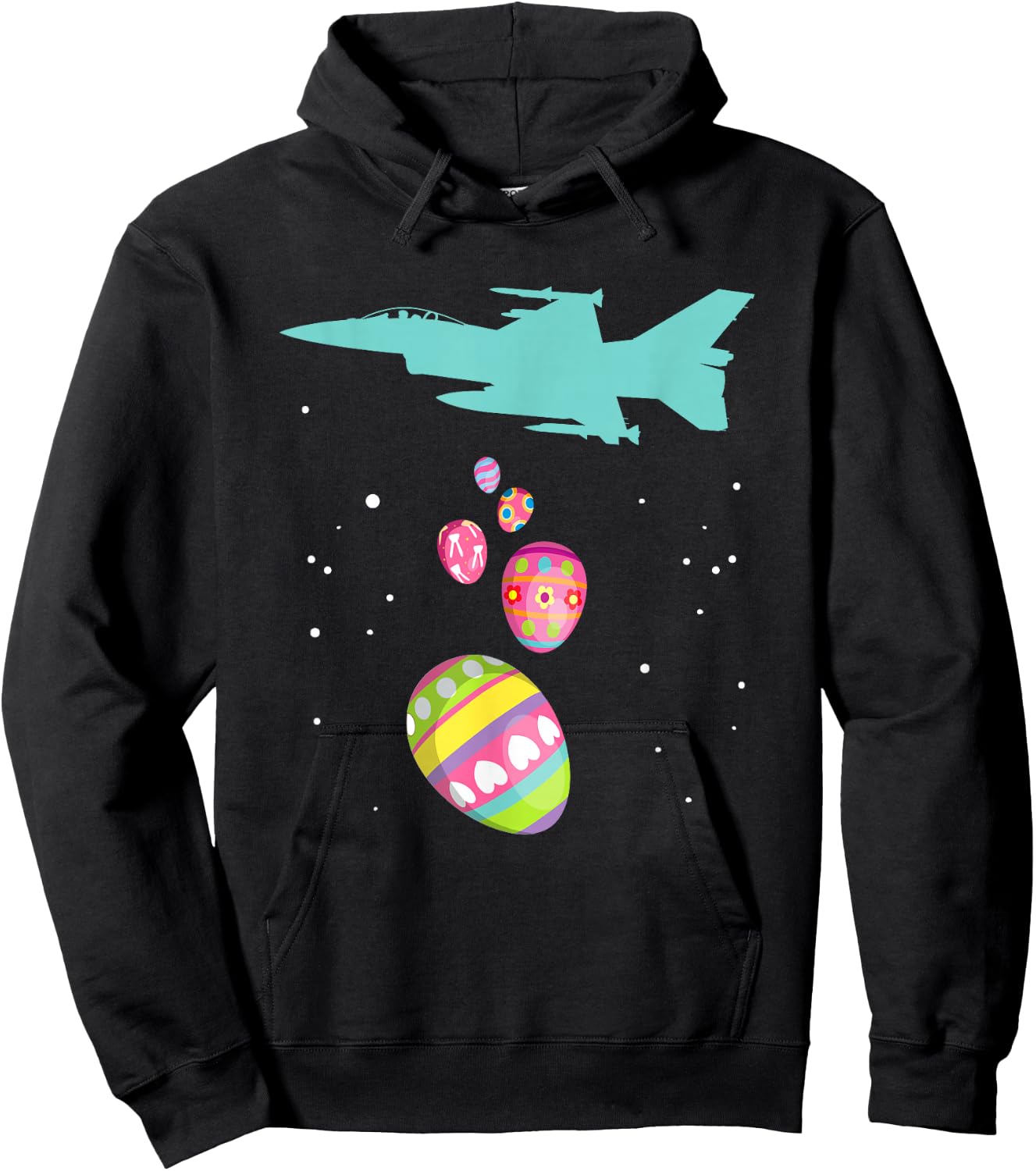 Easter Plane Pilot Shirt For Easter Break Easter Day Hoodie - Hoodie | Black