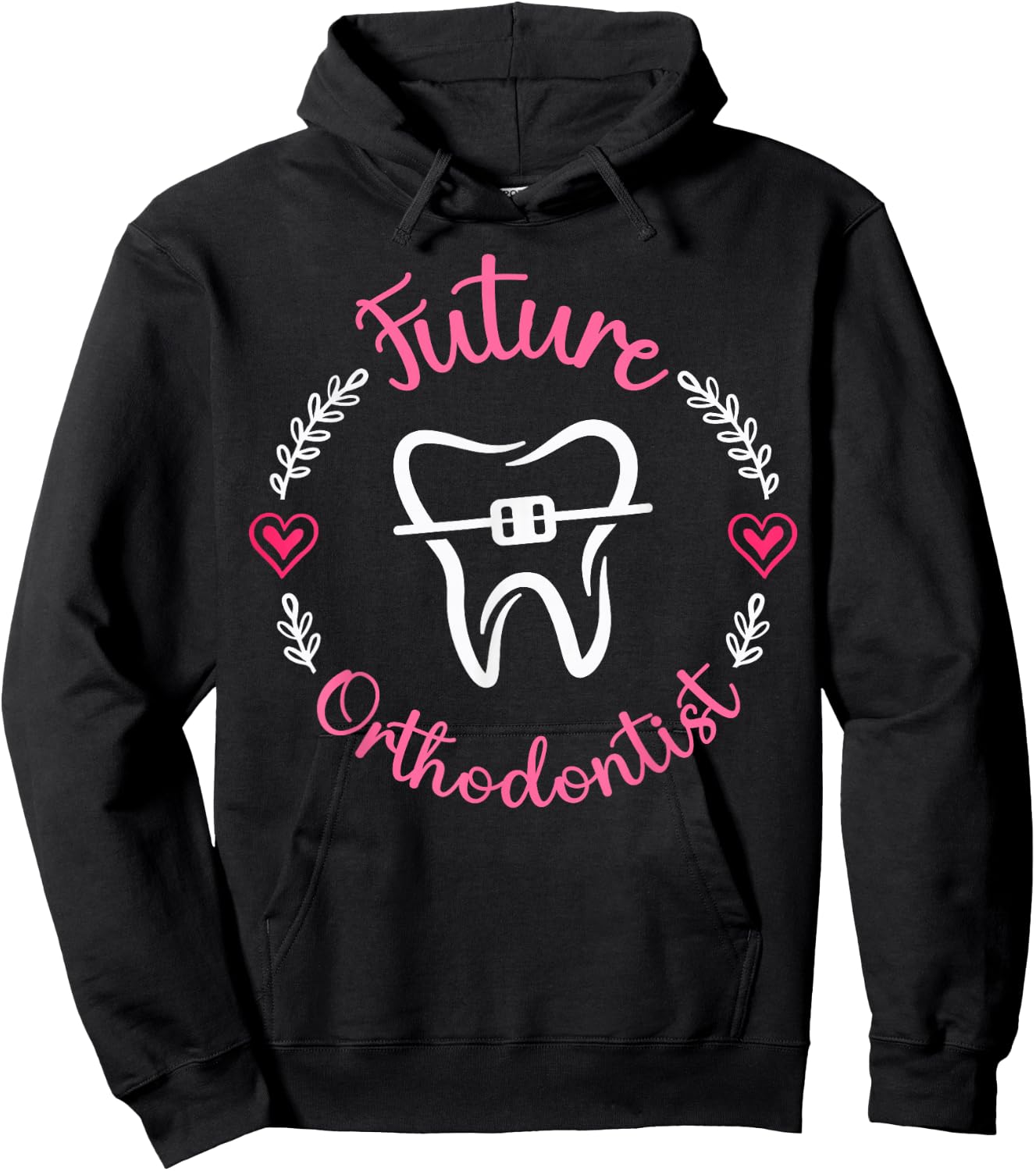 Cute Future Orthodontist Heart Hoodie - Hoodie | Black