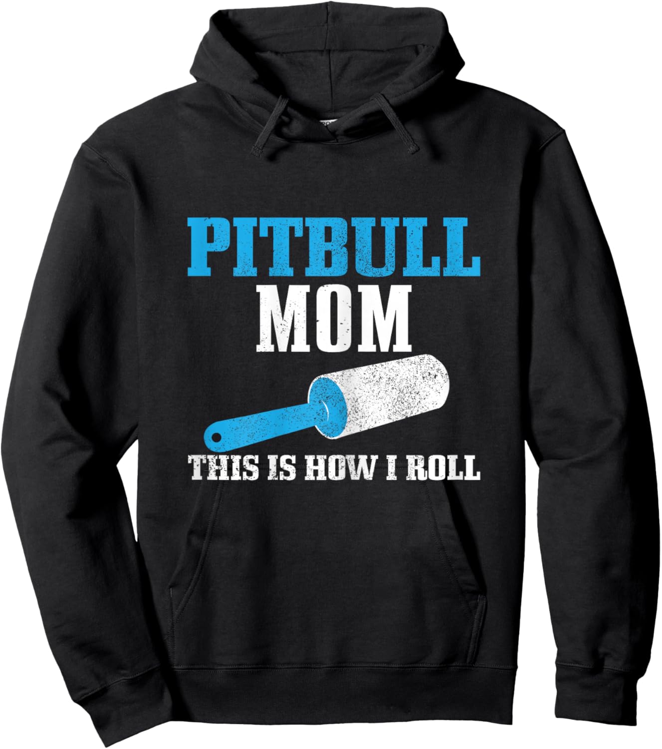 Pitbull Mom Dog Hair Funny Pitbull Mama Hoodie - Hoodie | Black