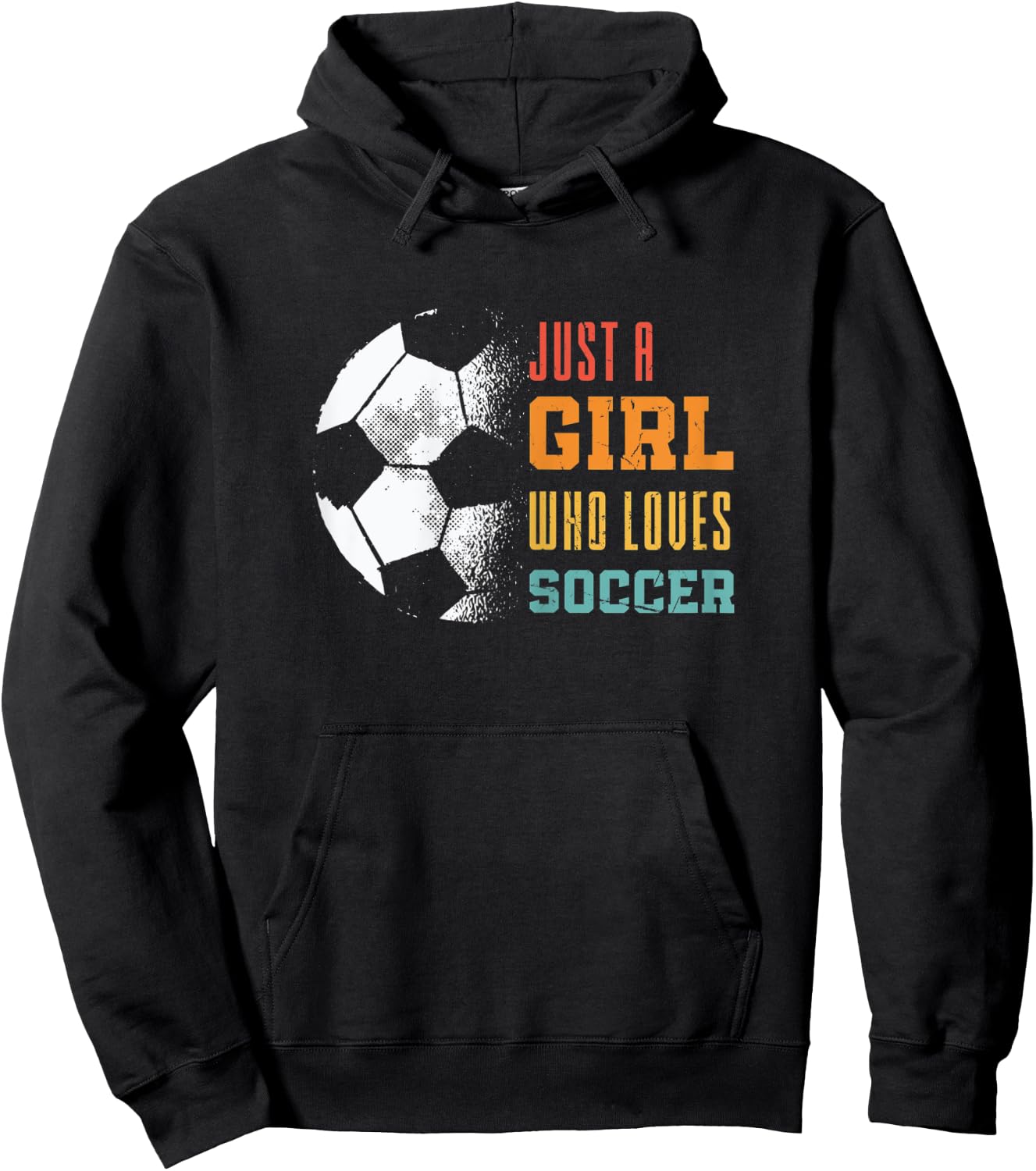 Soccer Sports Just A Girl Who Loves Soccer Hoodie - Hoodie | Black