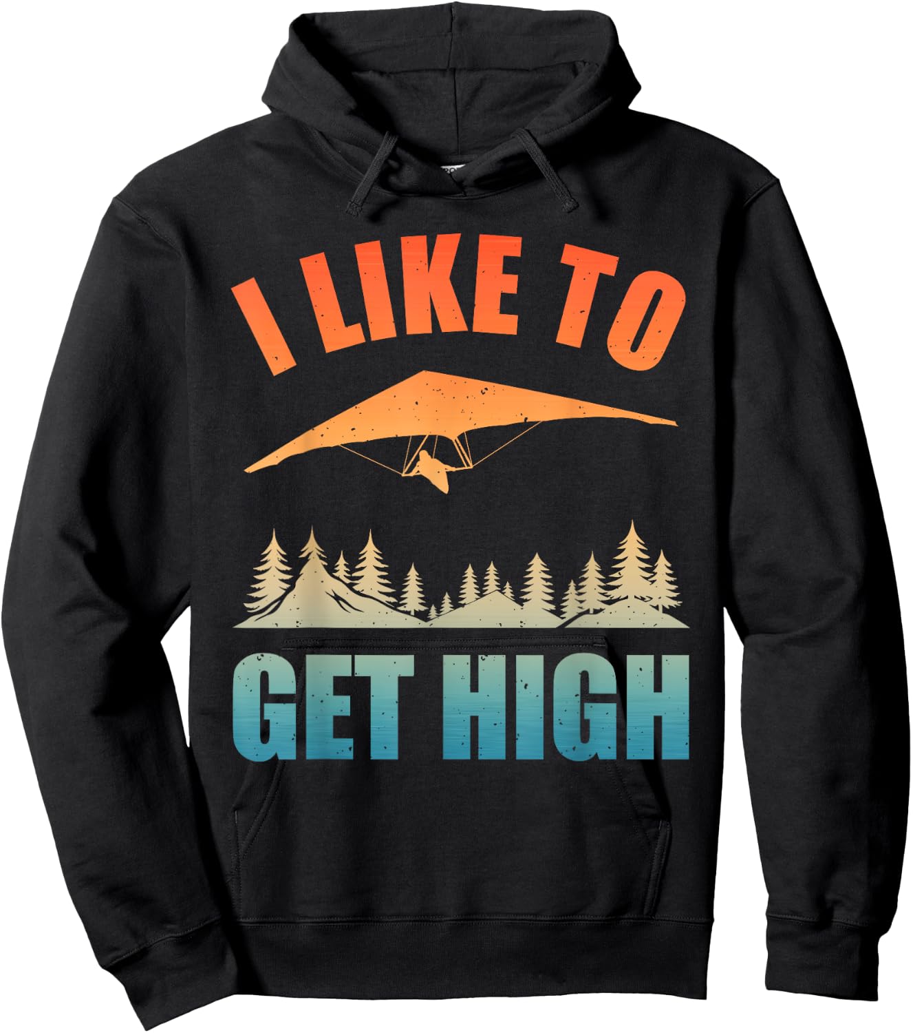 Cool Hang Glider Art Women Hang Glide Hang Gliding Hoodie - Hoodie | Black