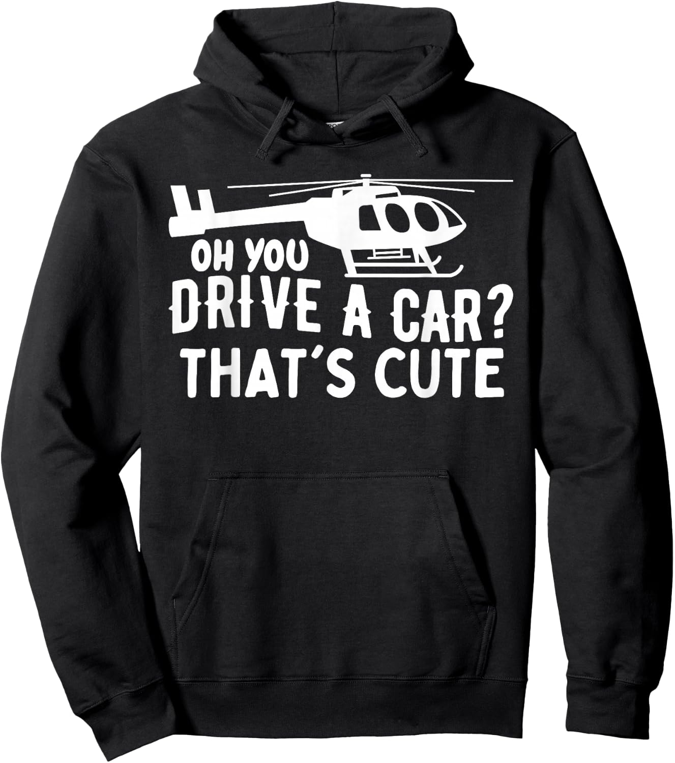 Funny Rotocraft Aviation Helicopter Pilot Hoodie - Hoodie | Black