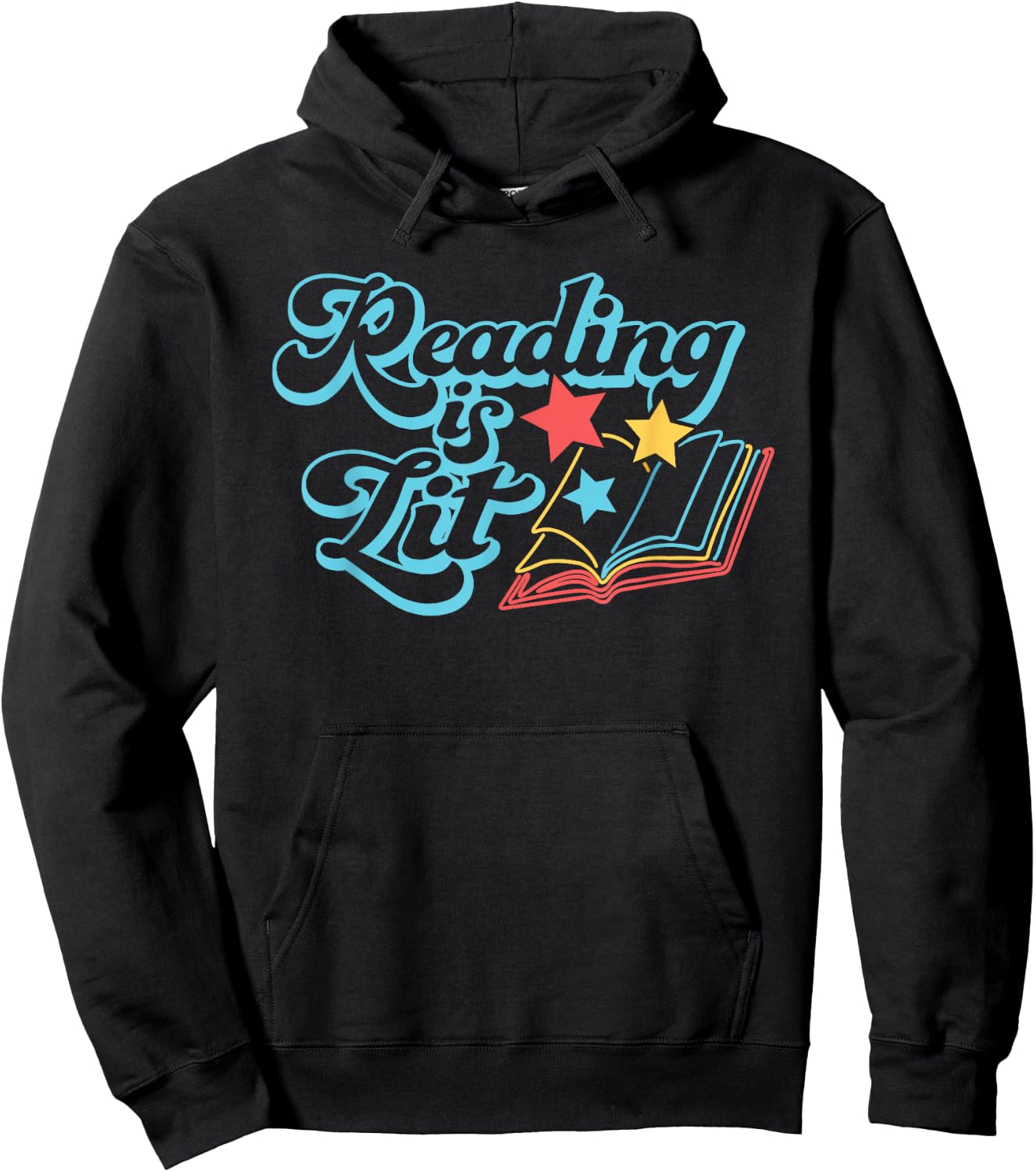 Reading Is Lit, Men Women Kids, Reading, Funny, Book Lover Hoodie - Hoodie | Black