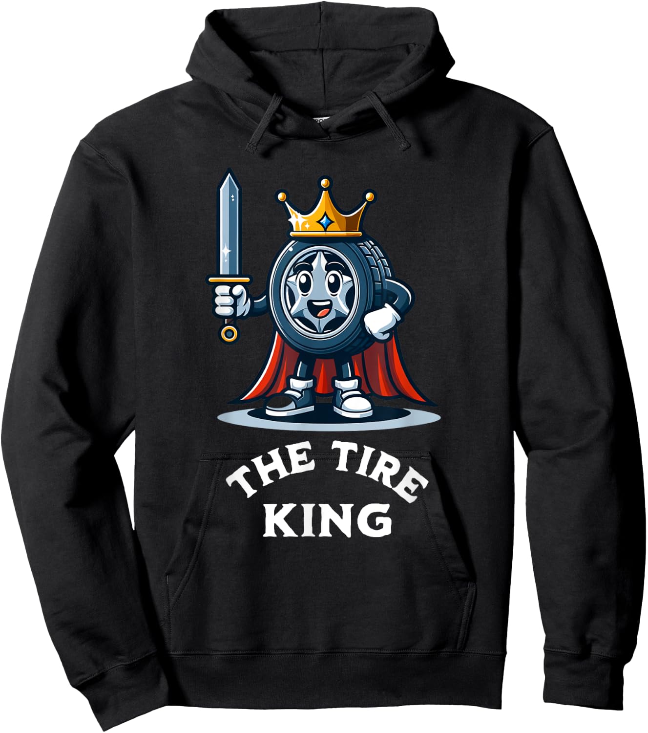 Tire King Auto Body Shop Car Repair Funny Hoodie - Hoodie | Black