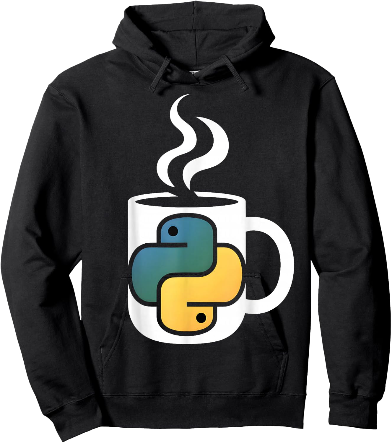 T-Shirt Hoodie - Hoodie | Black
