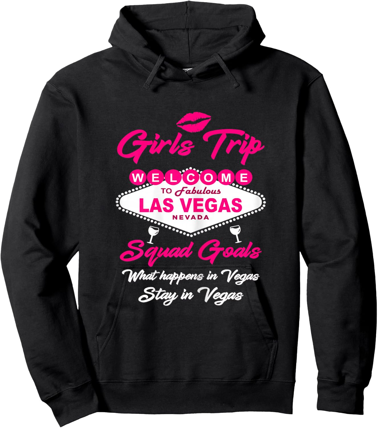 Las Vegas Party Mode ON Girls Trip Birthday Vacay Souvenir Hoodie - Hoodie | Black