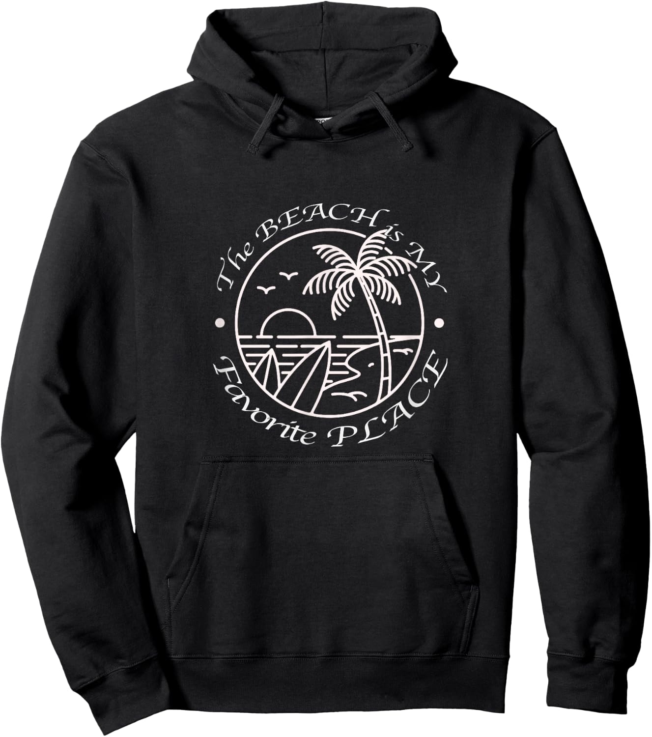 The Beach is my Favorite Place Hoodie - Hoodie | Black