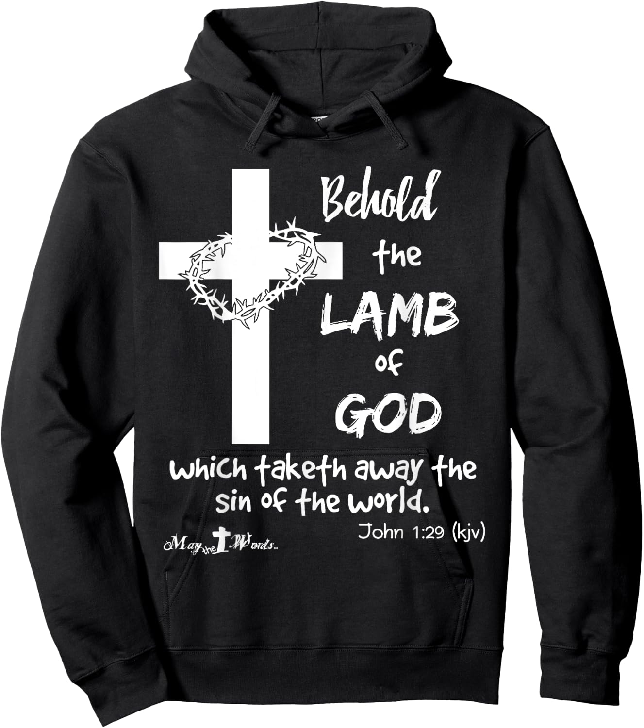 Behold the Lamb of God... John 1:29 Christian Hope Hoodie - Hoodie | Black
