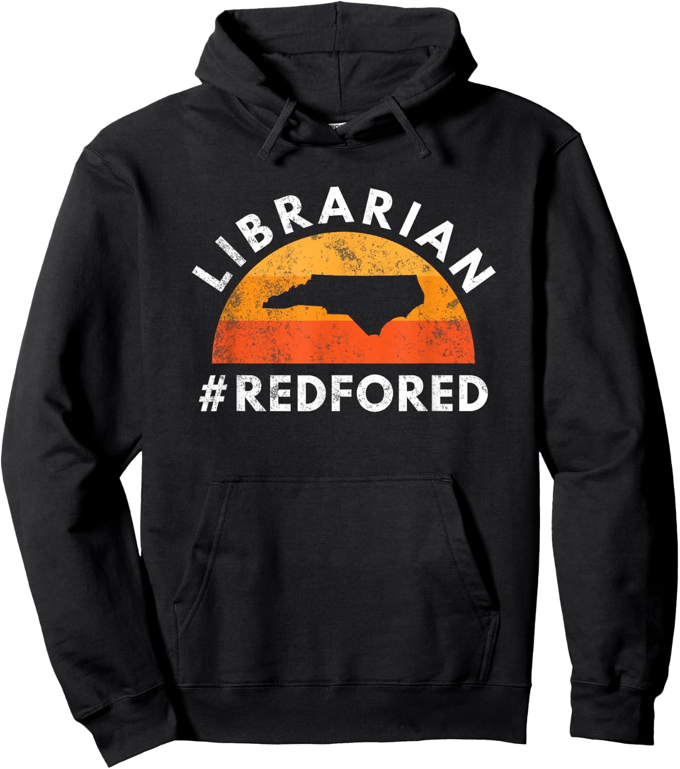 Red For Ed North Carolina Librarian Public Education Hoodie - Hoodie | Black
