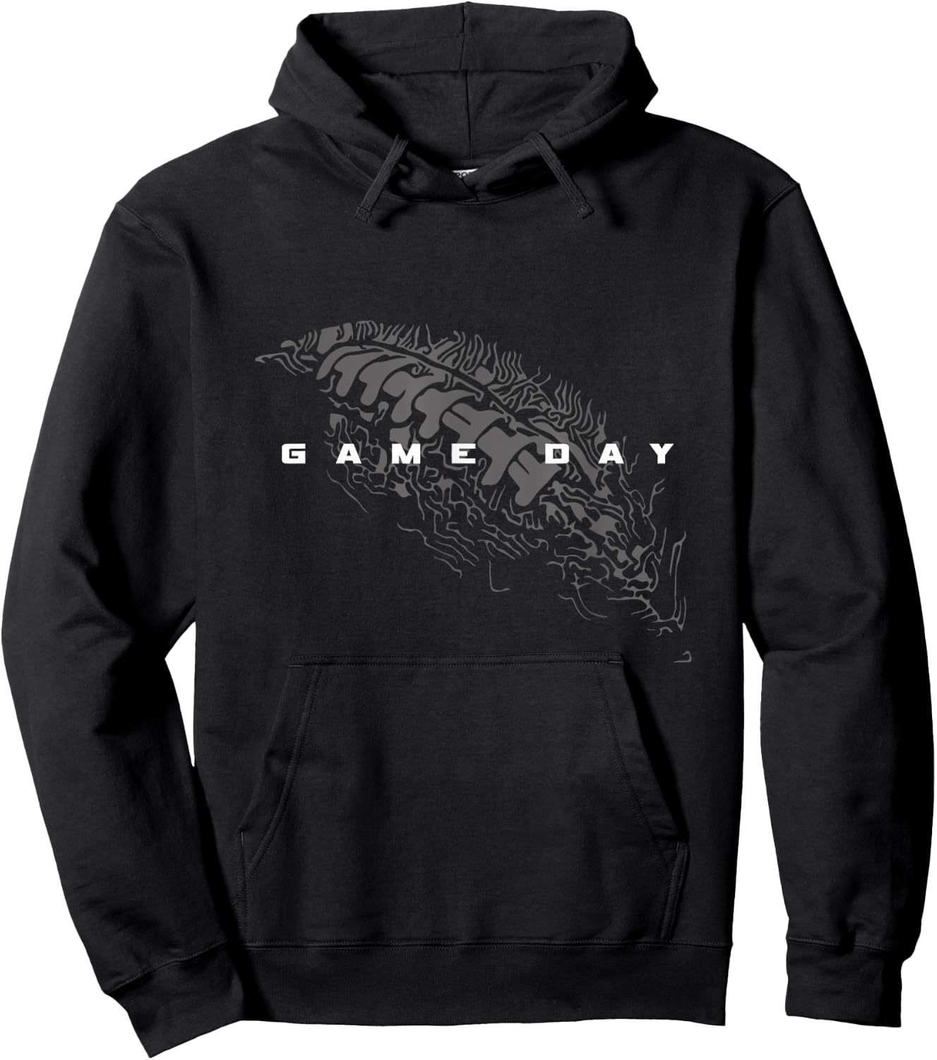 Football Apparel for Football Players or Fans - -Adults, -Kids - Black - S - Short Sleeve - - Modern - Football - Vacation - Cotton 60%, Polyester 40% Hoodie - Hoodie | Black