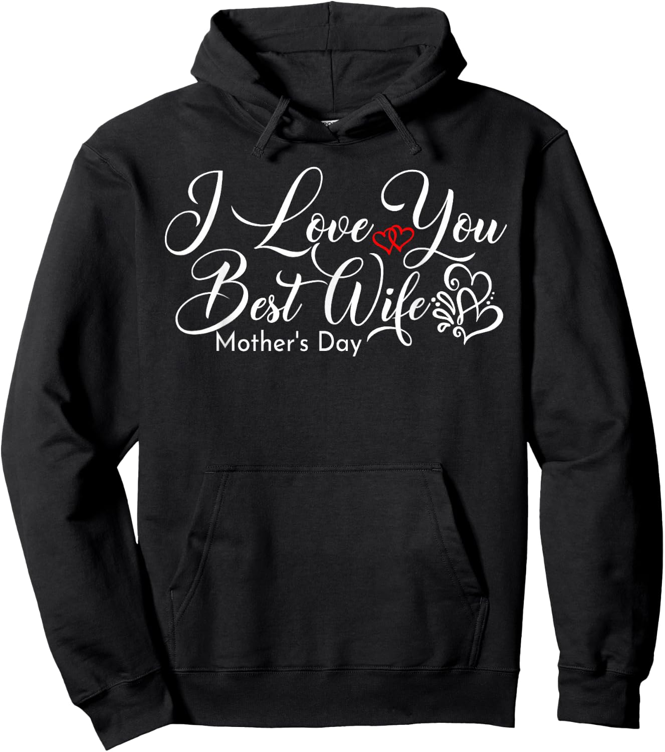 Gifts For Mom Mothers Day Gifts From Husband Hoodie - Hoodie | Black