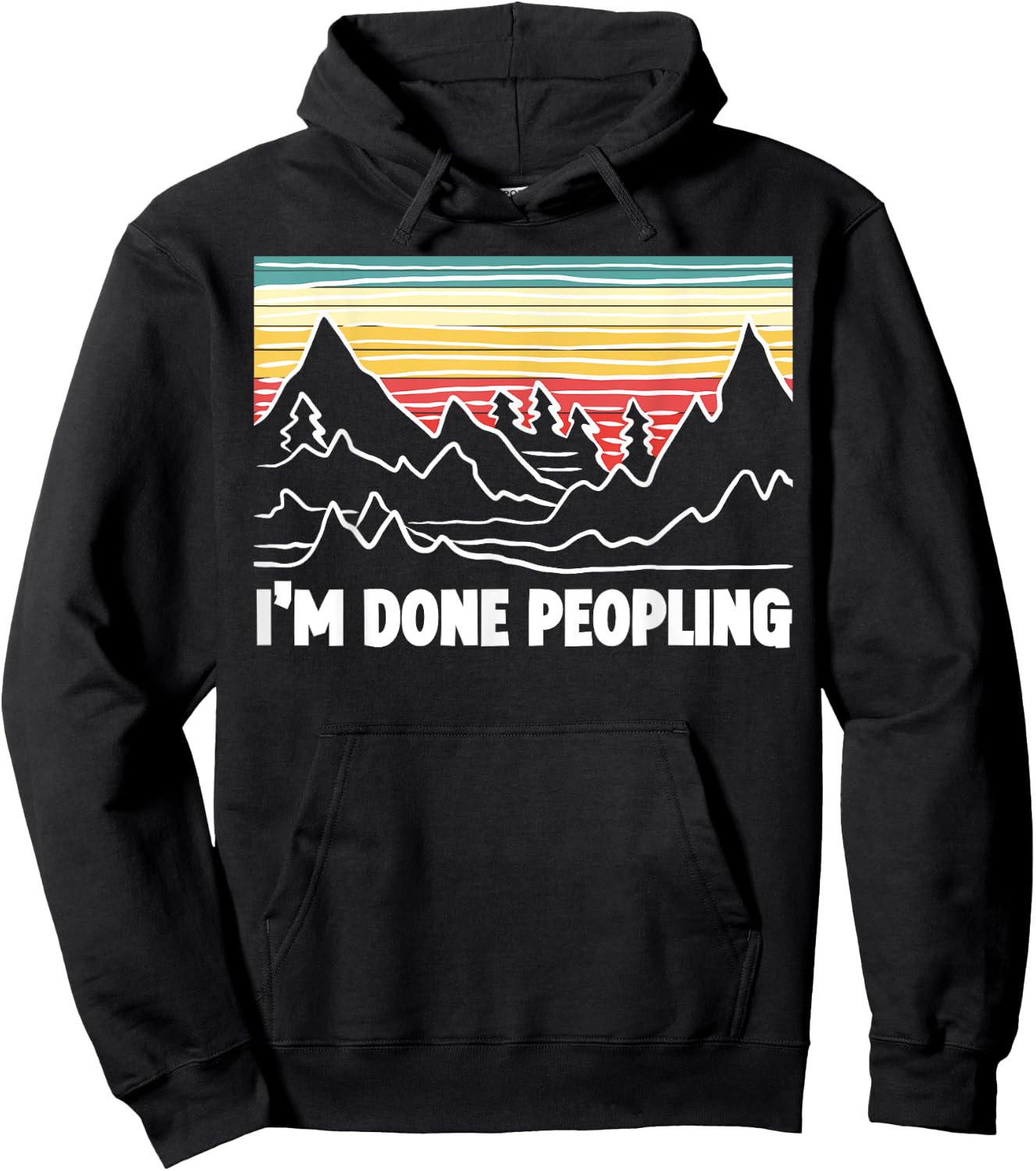 Im Done Peopling for a Introvert Reading Fan Hoodie - Hoodie | Black