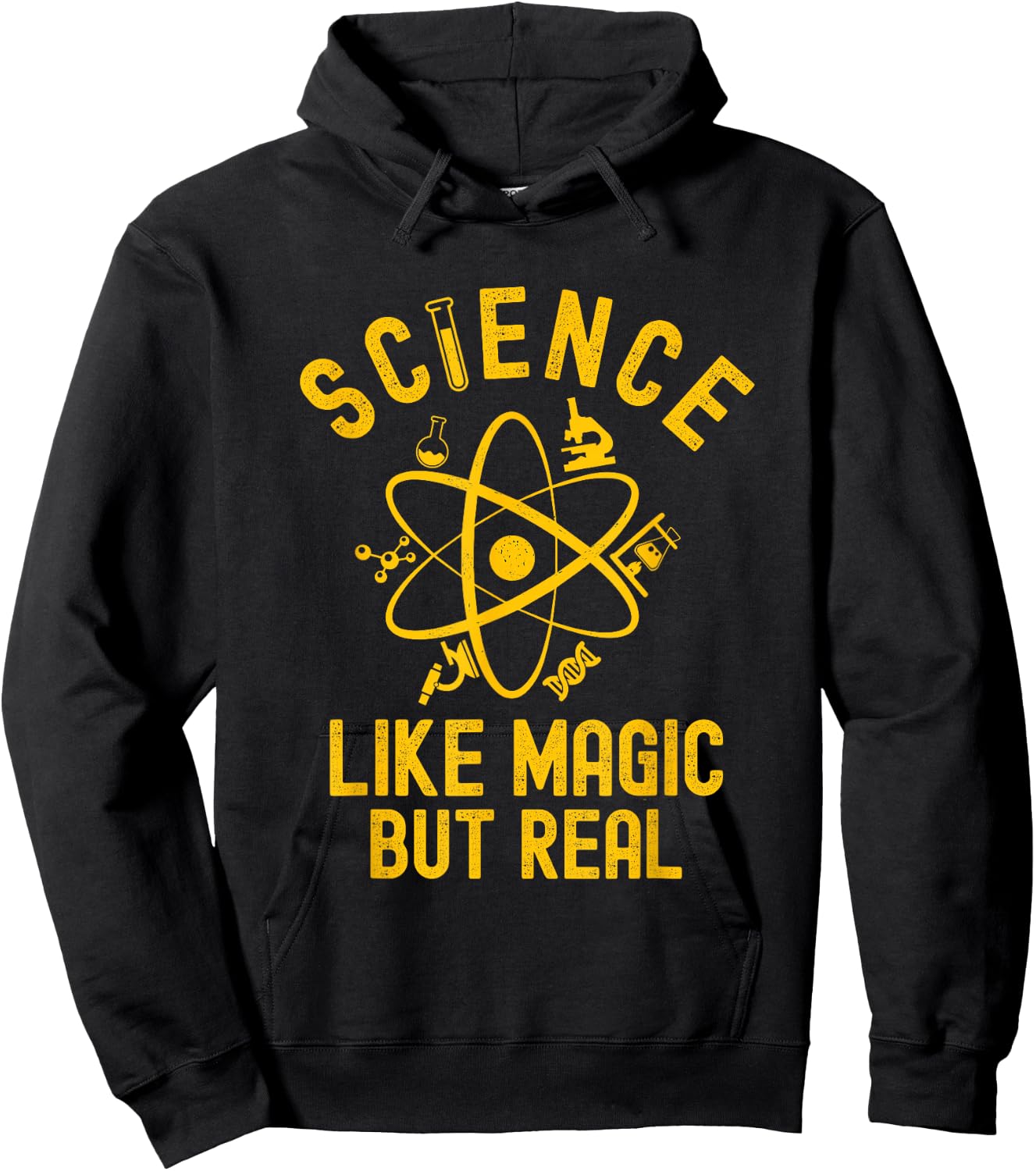 Science Like Magic But Real Funny Science Teacher Geek Nerd Hoodie - Hoodie | Black