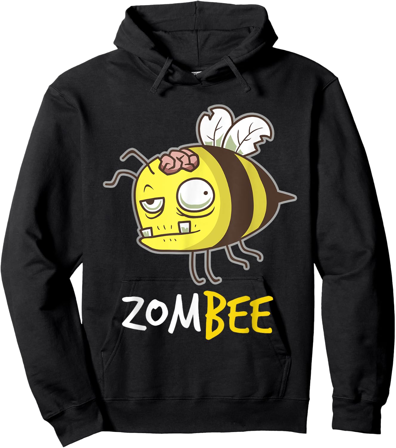 Zombee Funny Zombie Bee Happy Halloween Costume Beekeeper Hoodie - Hoodie | Black