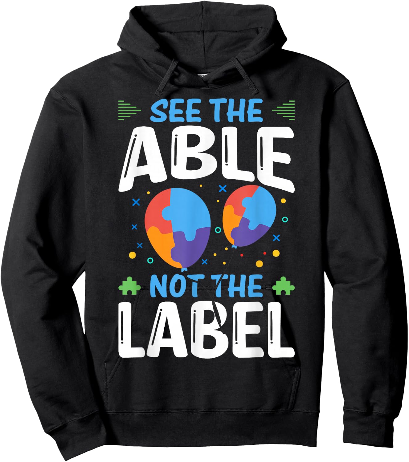 See The Able Not The Label Hoodie - Hoodie | Black