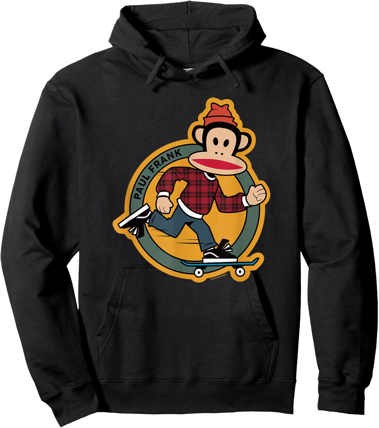 Paul Frank Julius Skateboarding Poster Hoodie - Hoodie | Black