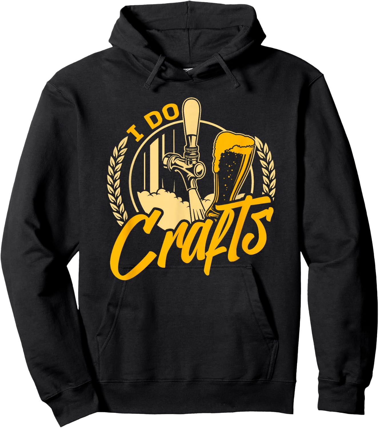 Home Brewing Craft Brewer - Hops IPA Craft Beer Hoodie - Hoodie | Black