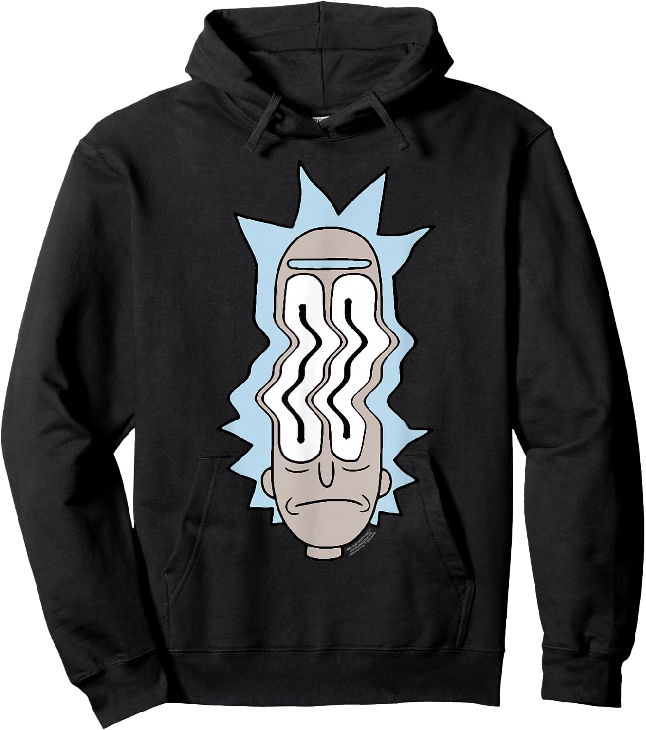 Rick and Morty Rick Waves Hoodie - Hoodie | Black
