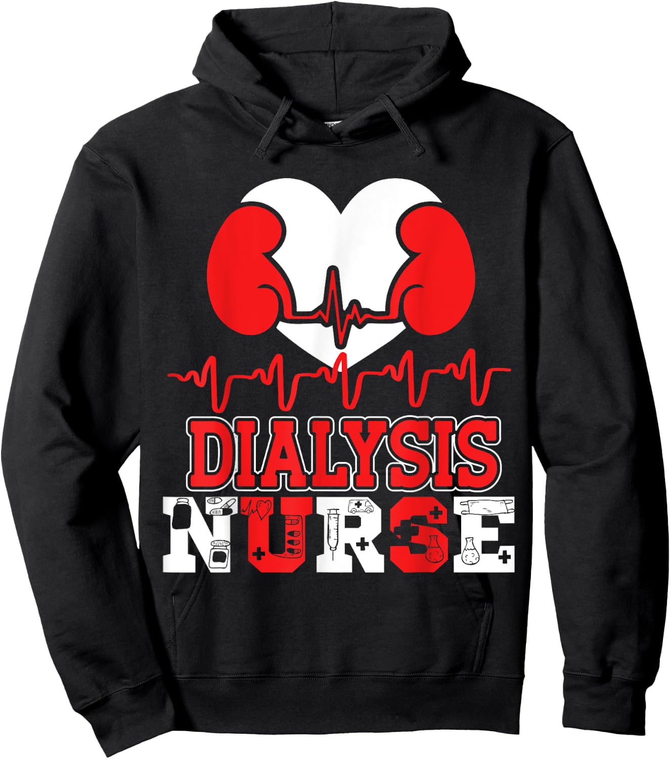 Dialysis Nurse Hoodie - Hoodie | Black
